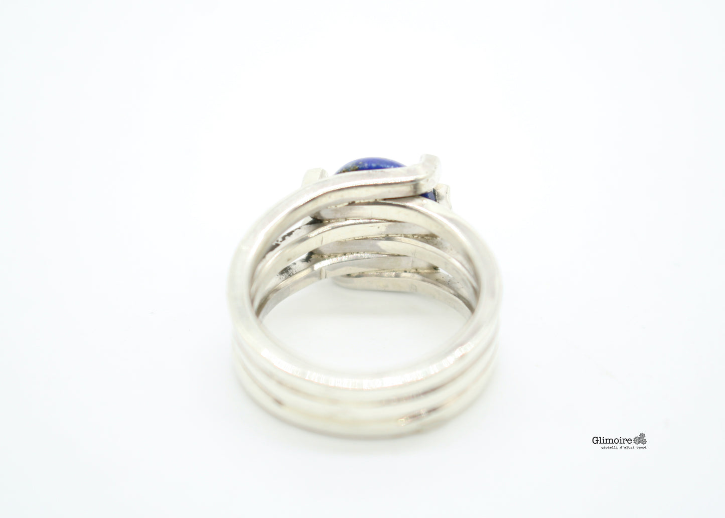 Intersezioni - Anello in argento con lapislazzuli art.358