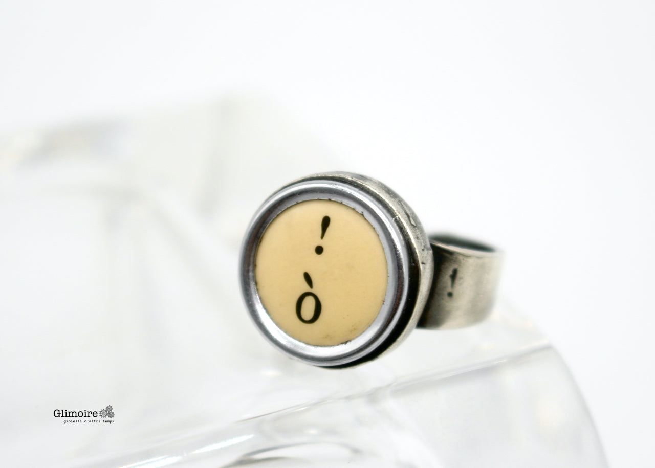 Anello Serie Typewriters - Tasti a scelta .art.378