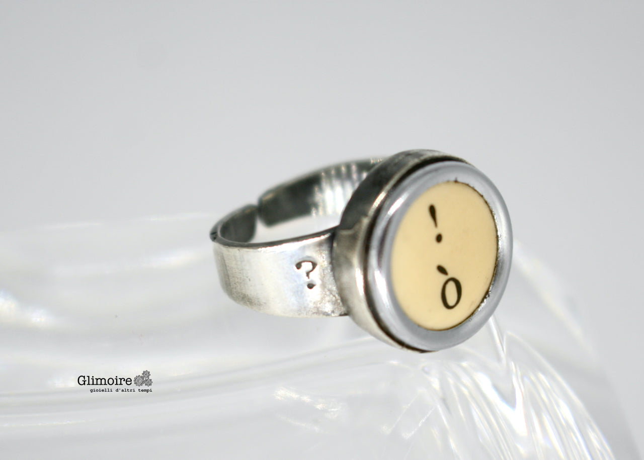Anello Serie Typewriters - Tasti a scelta .art.378