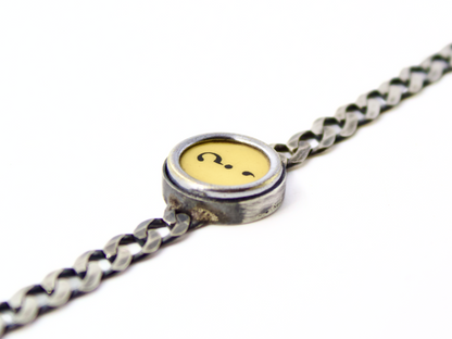 Bracciale con tasto di macchina da scrivere art.355