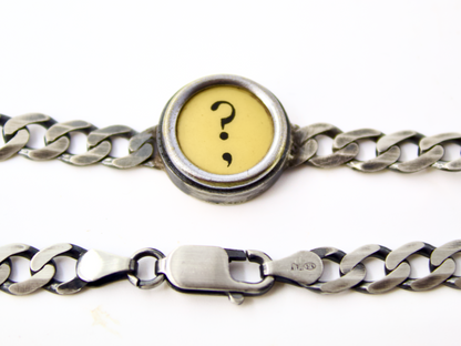 Bracciale con tasto di macchina da scrivere art.355