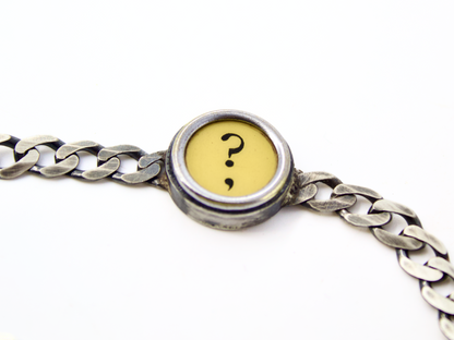 Bracciale con tasto di macchina da scrivere art.355