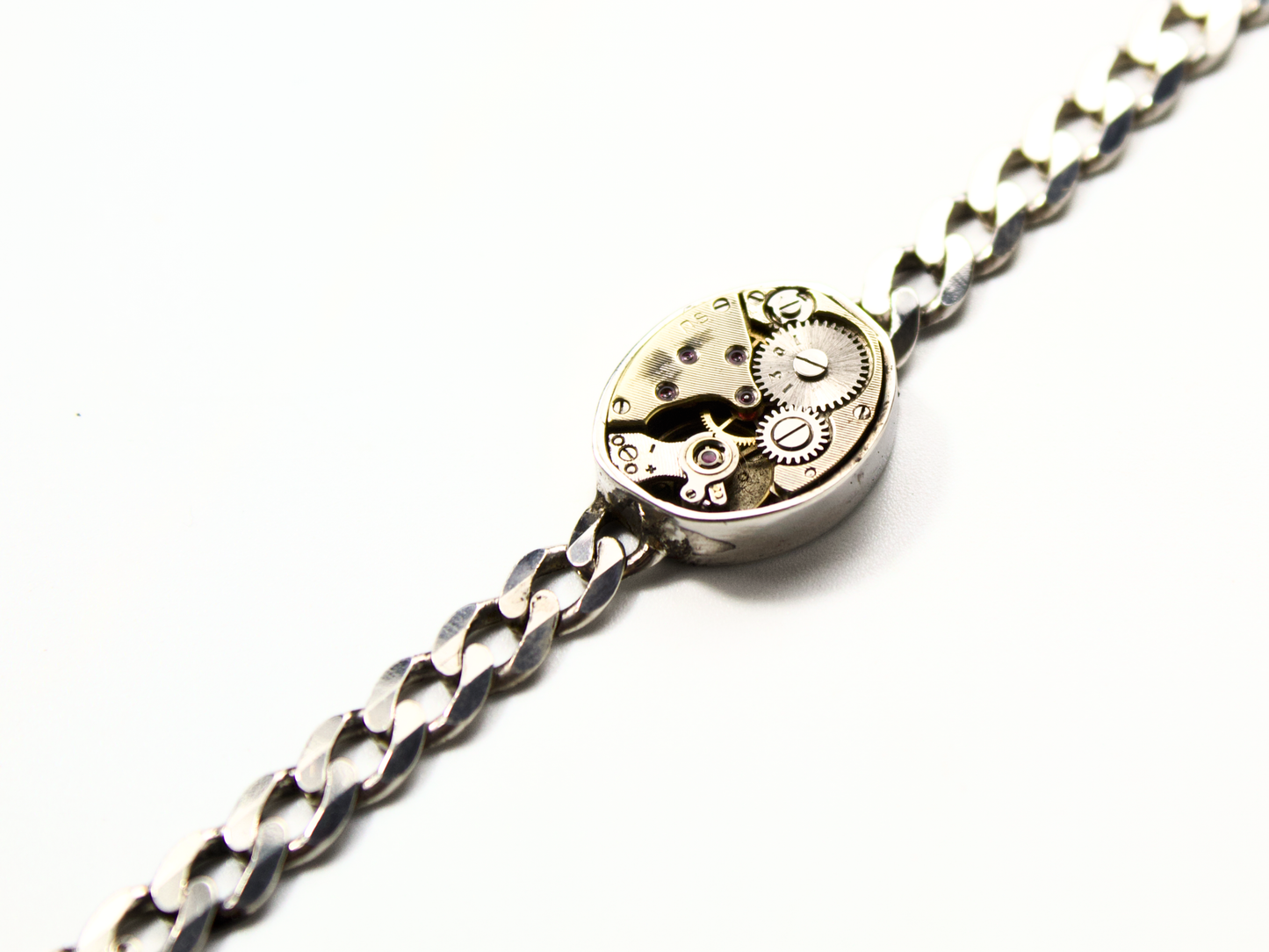 Bracciale con meccanismo di orologio ovale art.415b