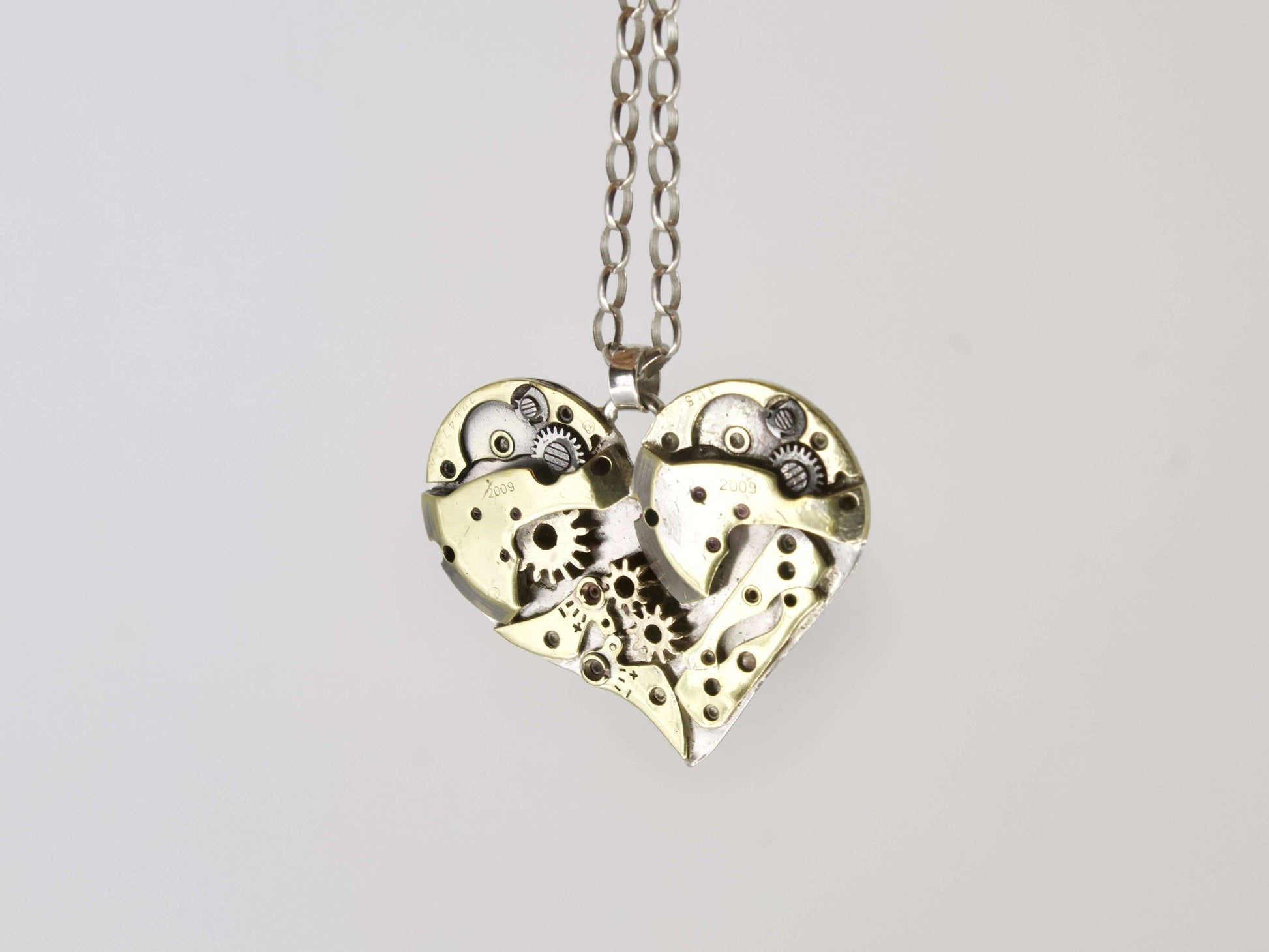 Cuore meccanico - Versione in argento art.437