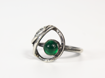 Orbite - Anello con pietra verde art.476