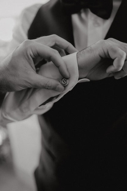 Silberne Manschettenknöpfe mit Knopfauswahl Art.314