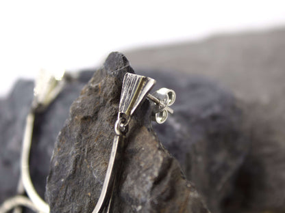 Orecchini Neumi | Ispirati alle note musicali Argento, Bronzo e Oro Incisi a Mano – Glimoire con dettagli in argento