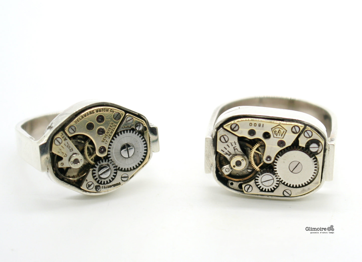 Serie Esaquadro - Anello con movimento di orologio art.342