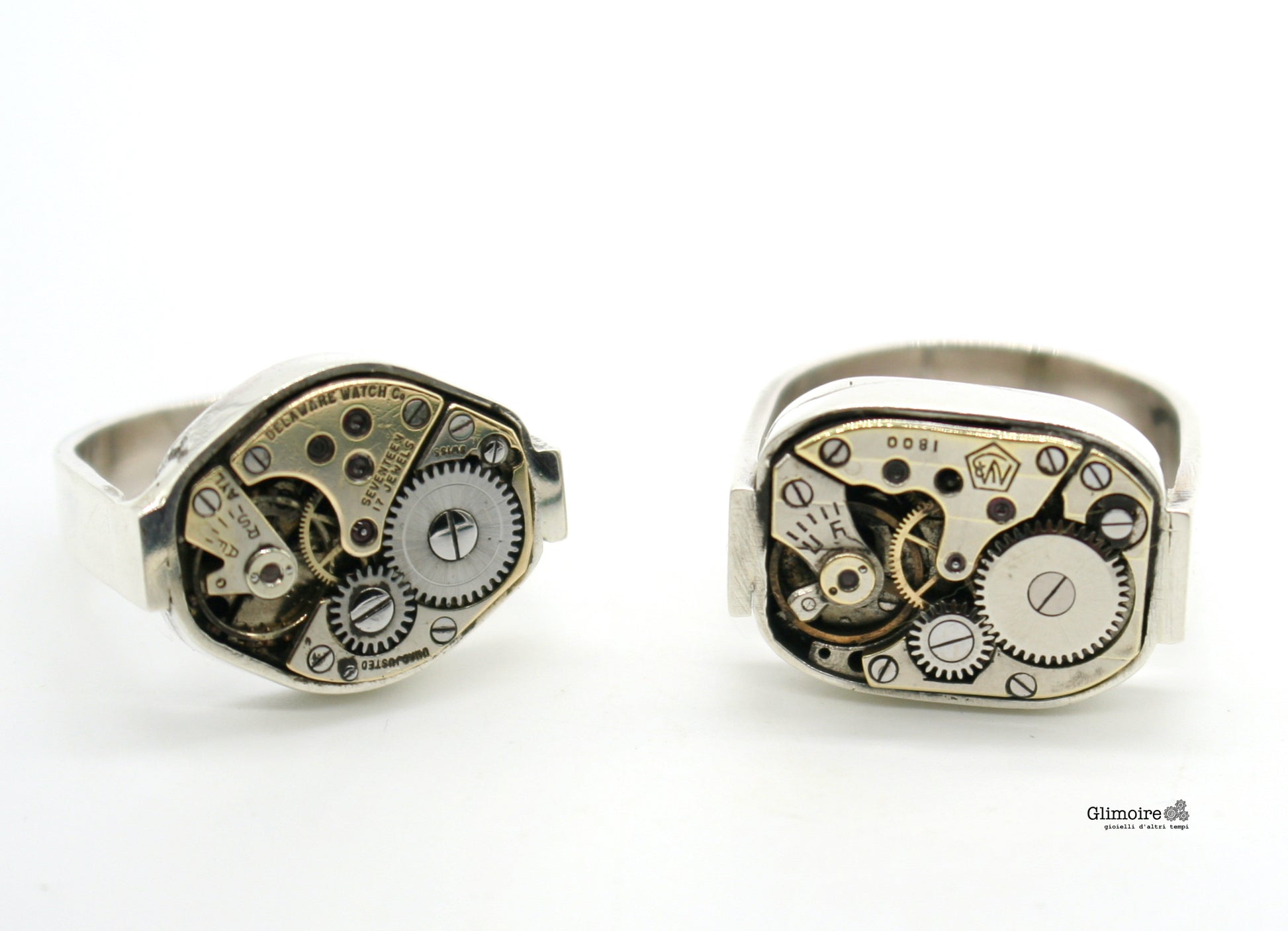 Serie Esaquadro - Anello con movimento di orologio art.342