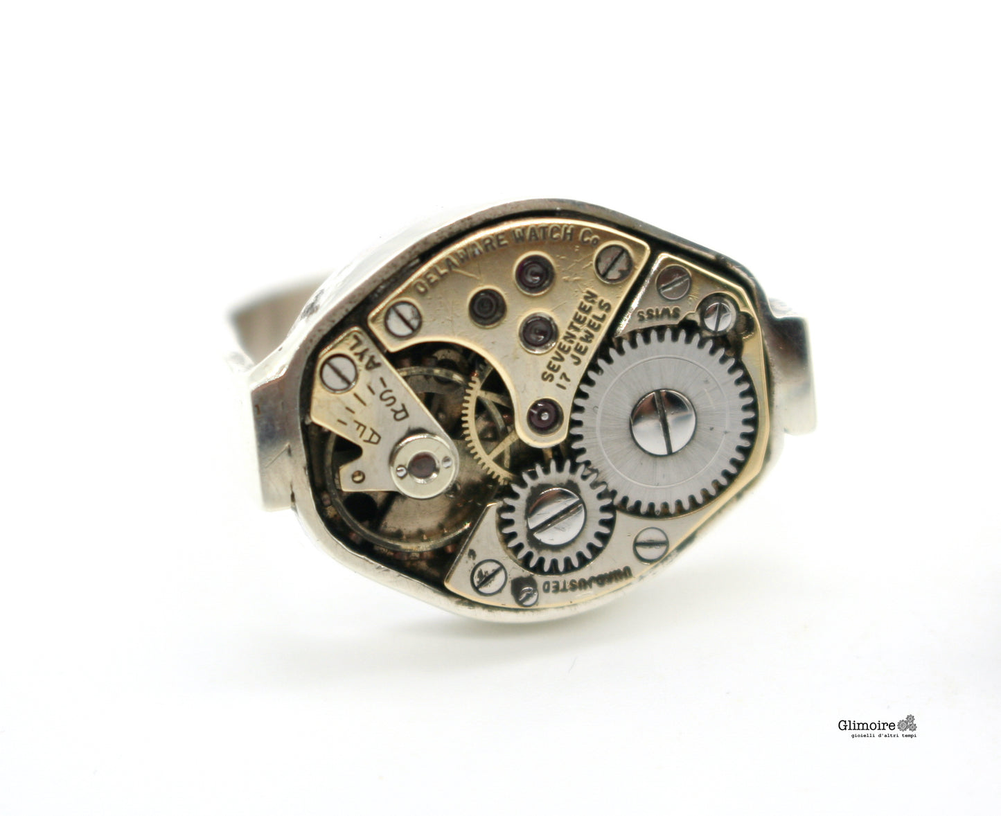 Serie Esaquadro - Anello con movimento di orologio art.342
