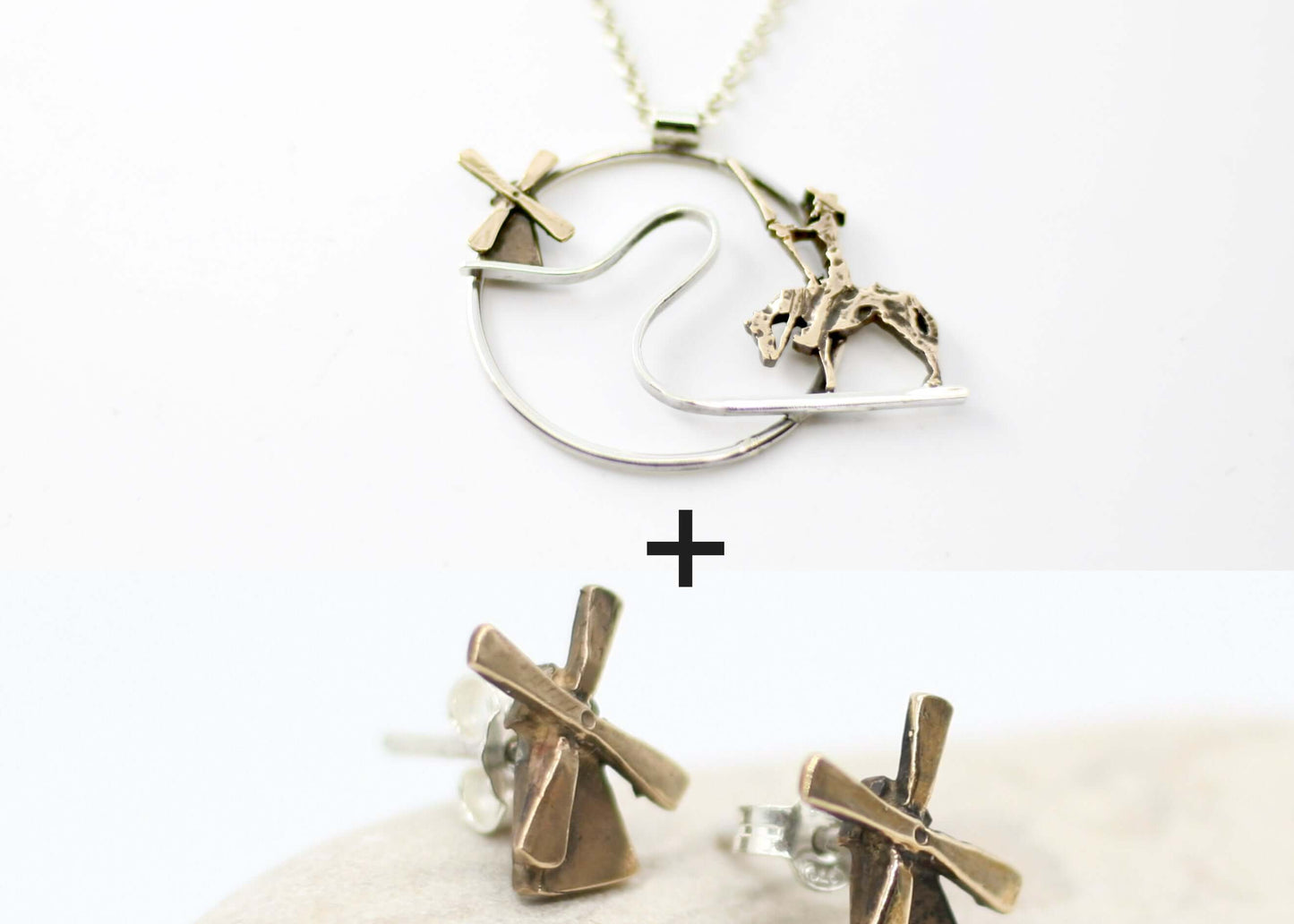 Don Chisciotte della Mancia art.387 collana con orecchini