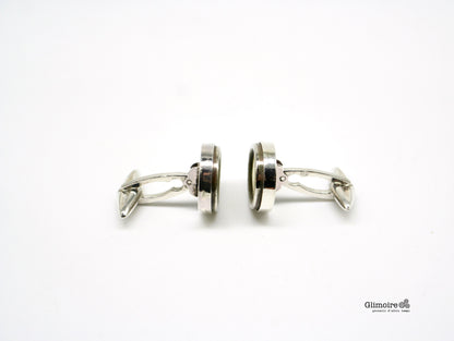 Gemelli in argento artigianali macchina da scrivere Glimoire design vintage elegante