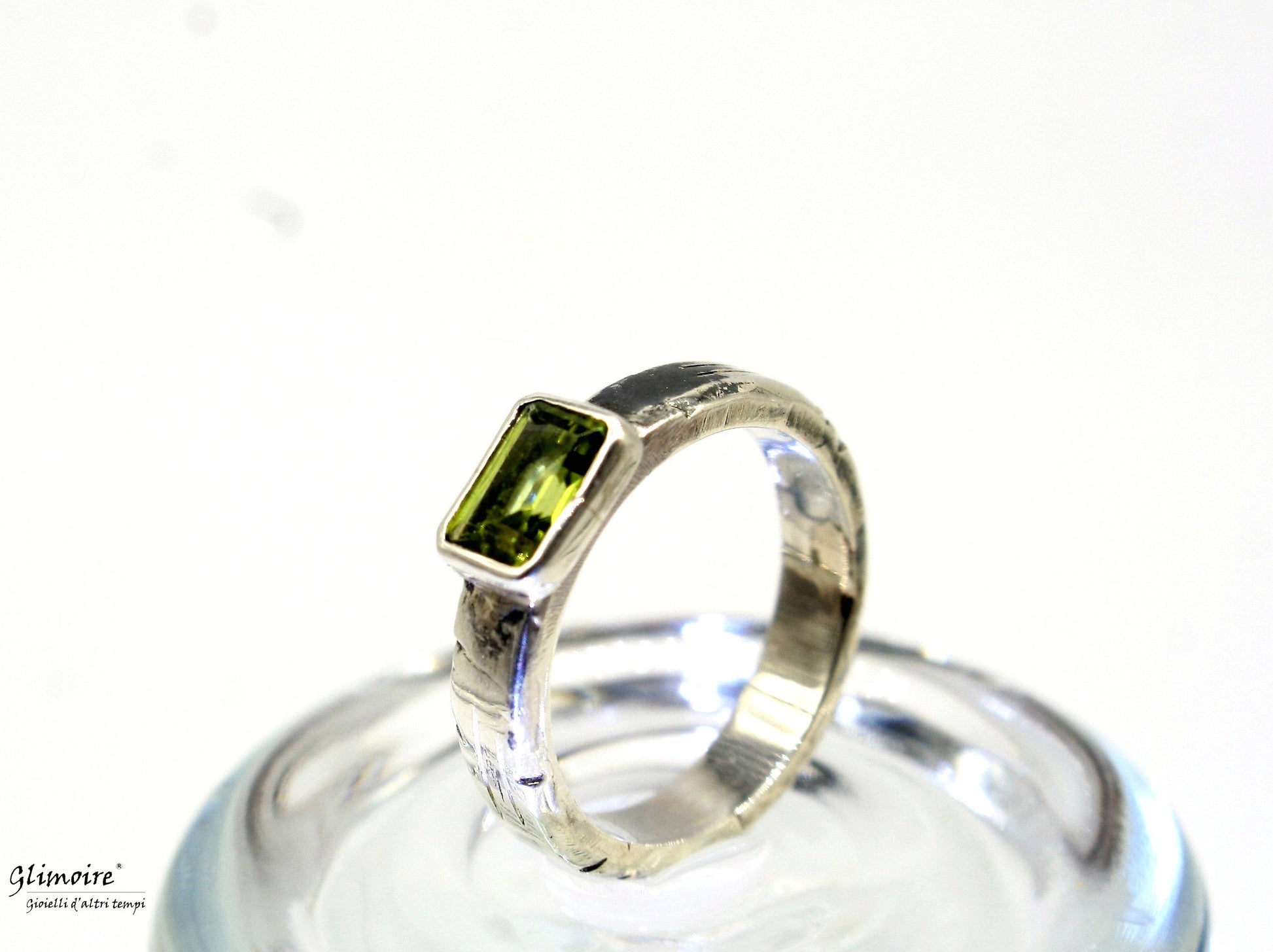 Segni e graffi - pietra ottagonale, peridoto art.272