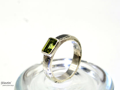 Segni e graffi - pietra ottagonale, peridoto art.272