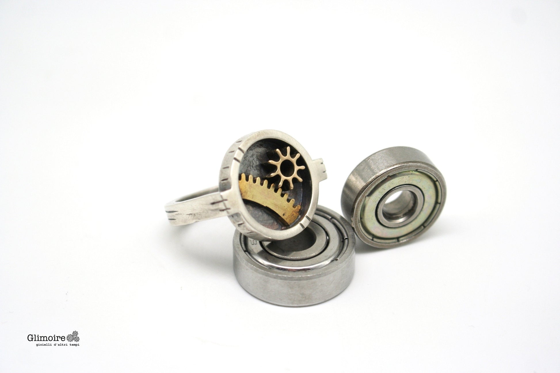 Anello industrial rettangolare- forze e attrito - anello con ingranaggi art.313 - Glimoire