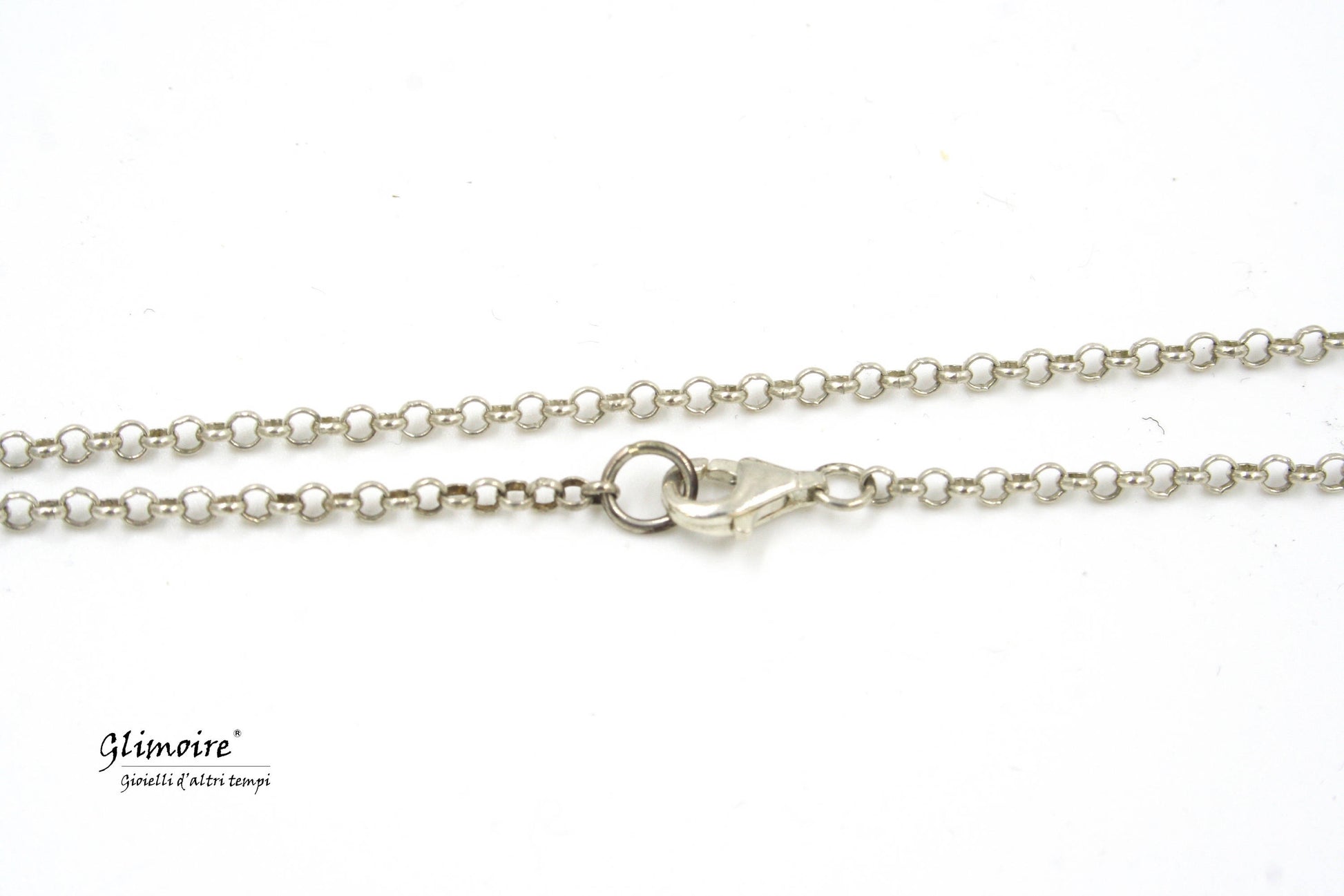 Collana con pendente in argento intrecciato con meccanismo di orologio femminile d'epoca ispirato a "la storia infinita" #294 - Glimoire