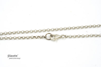 Collana con pendente in argento intrecciato con meccanismo di orologio femminile d'epoca ispirato a "la storia infinita" #294 - Glimoire