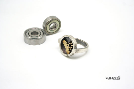 Anello industrial tondo - forze e attrito - anello con ingranaggi art.312 - Glimoire