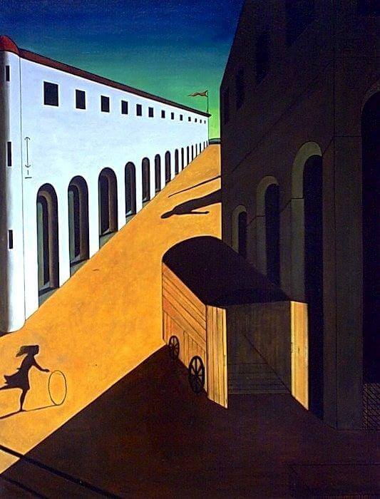 Dipinto Mistero e malinconia di una strada di Giorgio de Chirico